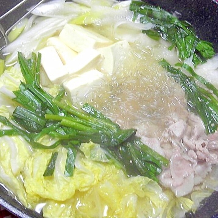 ニラと白菜のしゃぶしゃぶ風鍋 レシピ 作り方 By デラみーやん 楽天レシピ